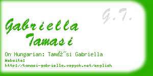 gabriella tamasi business card